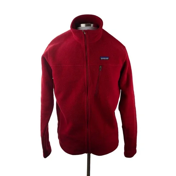 Patagonia Simple Synchilla Fleece Jacket Full Zip Red Men's Size Large - Picture 9 of 11